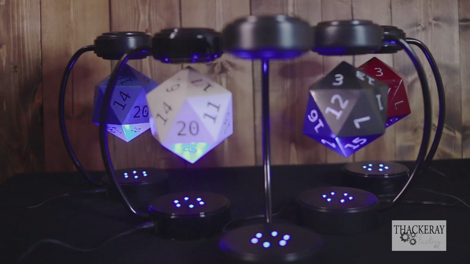 Load video: levitating D20